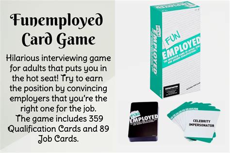 Funemployed: A Hilariously Relatable Card Game for the Career-Challenged!